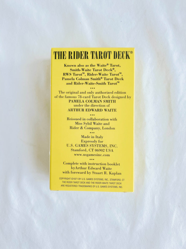 The Rider-Waite Tarot Deck - Unearthed Crystals