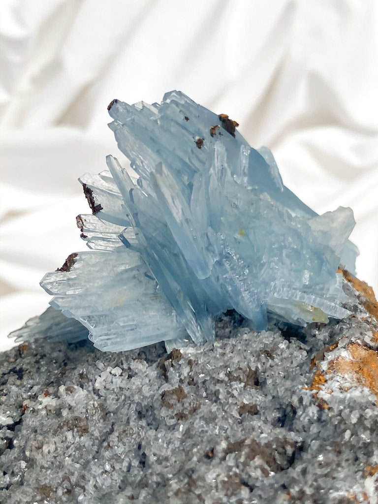 Moroccan Blue Barite Specimen - Unearthed Crystals