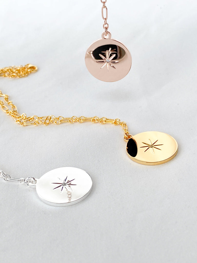 STARBURST Necklace | March | Aquamarine - Unearthed Crystals