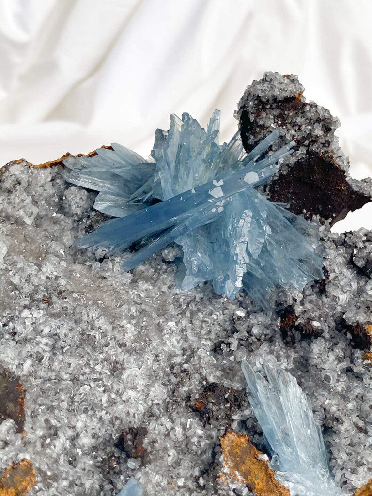 Moroccan Blue Barite Specimen - Unearthed Crystals