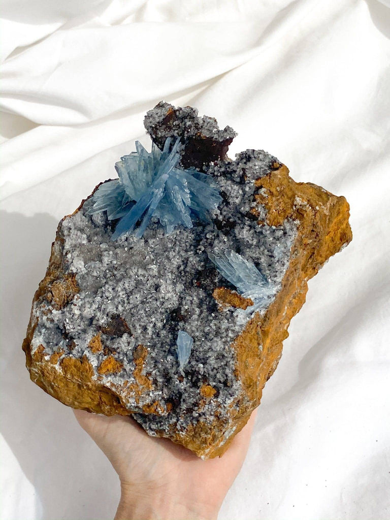 Moroccan Blue Barite Specimen - Unearthed Crystals