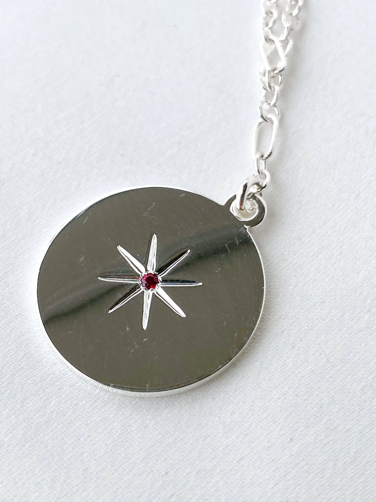 STARBURST Necklace | July | Ruby - Unearthed Crystals