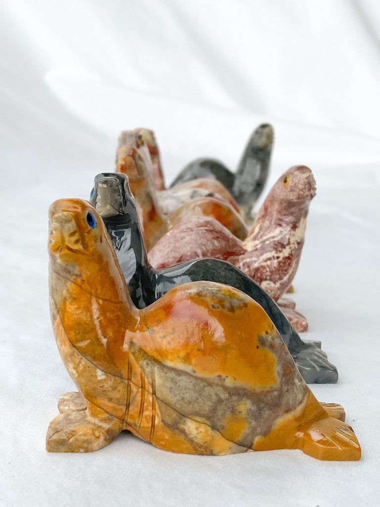 Soapstone Carving | Seal - Unearthed Crystals