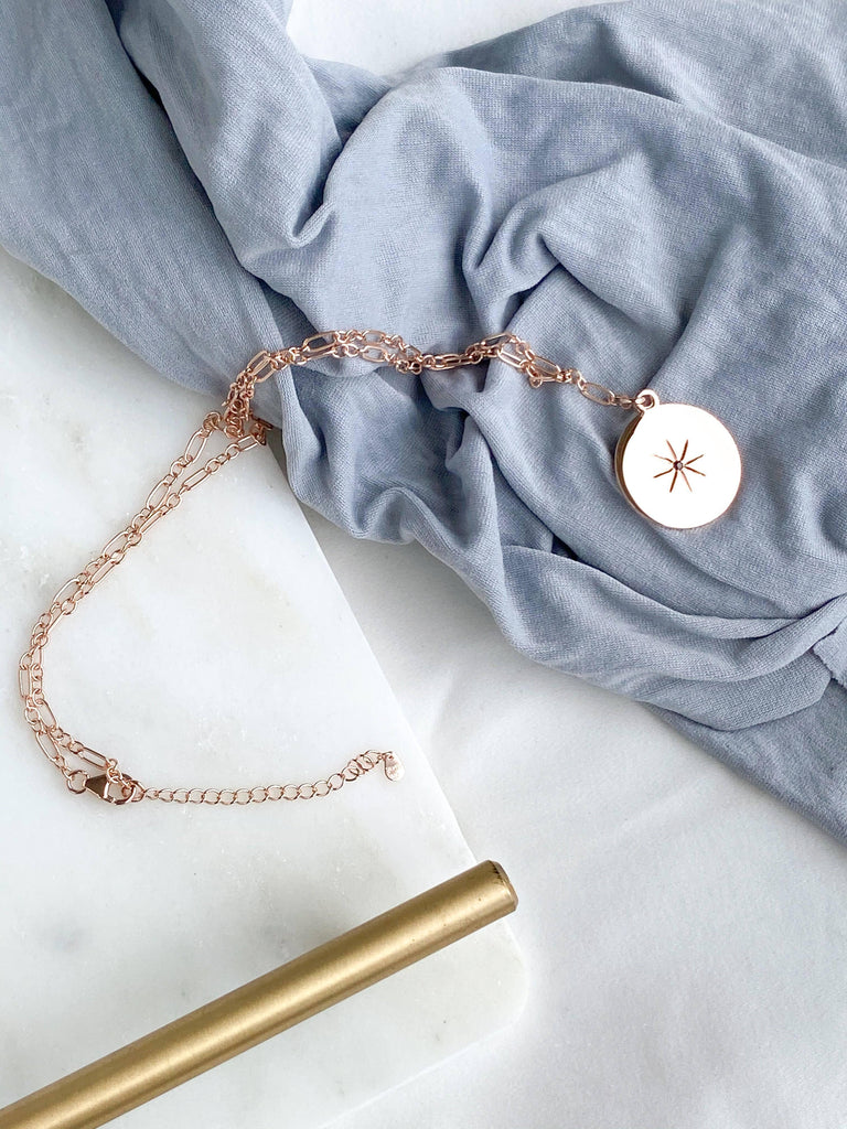 STARBURST Necklace | January | Garnet - Unearthed Crystals