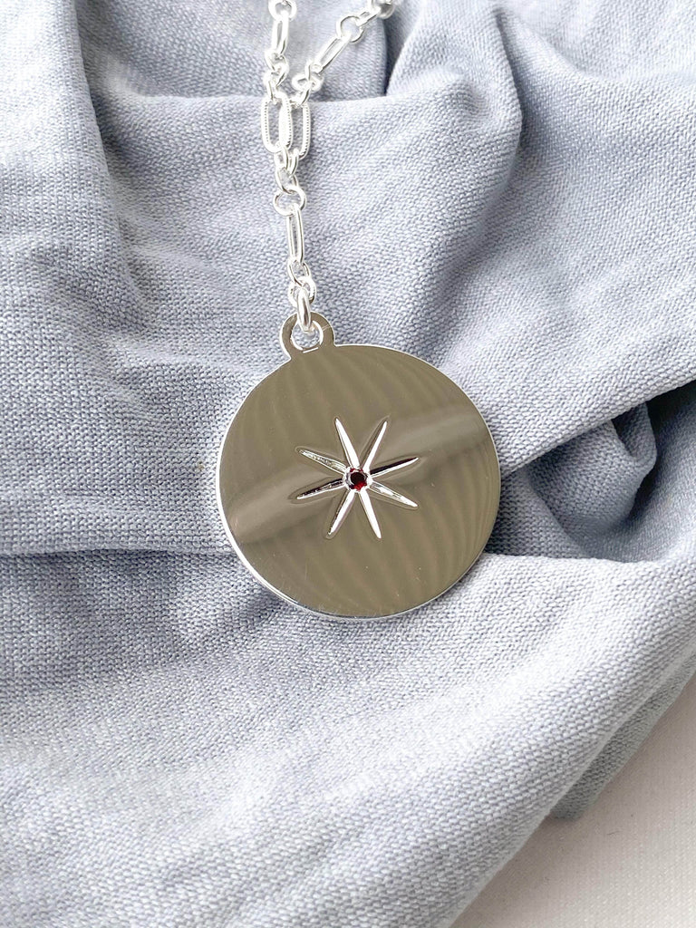 STARBURST Necklace | January | Garnet - Unearthed Crystals