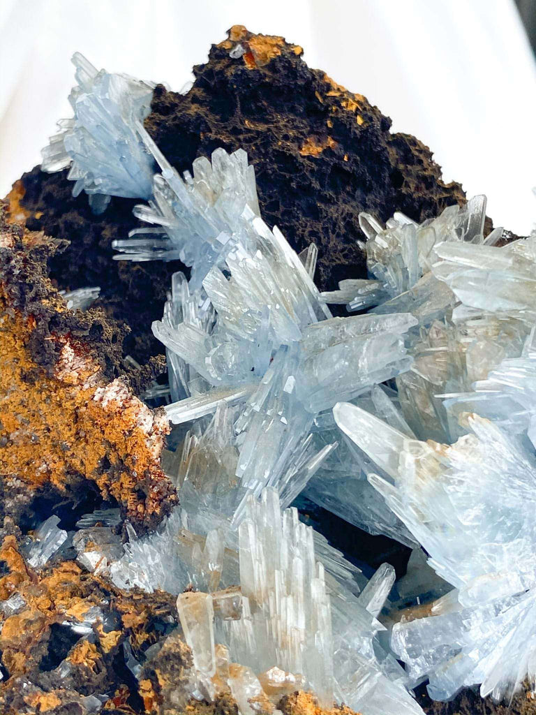 Moroccan Blue Barite Specimen - Unearthed Crystals