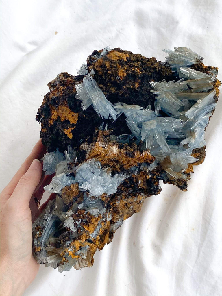 Moroccan Blue Barite Specimen - Unearthed Crystals