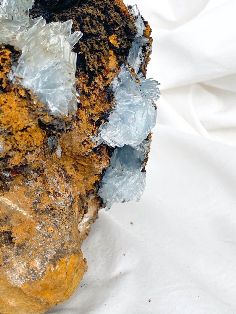 Moroccan Blue Barite Specimen - Unearthed Crystals