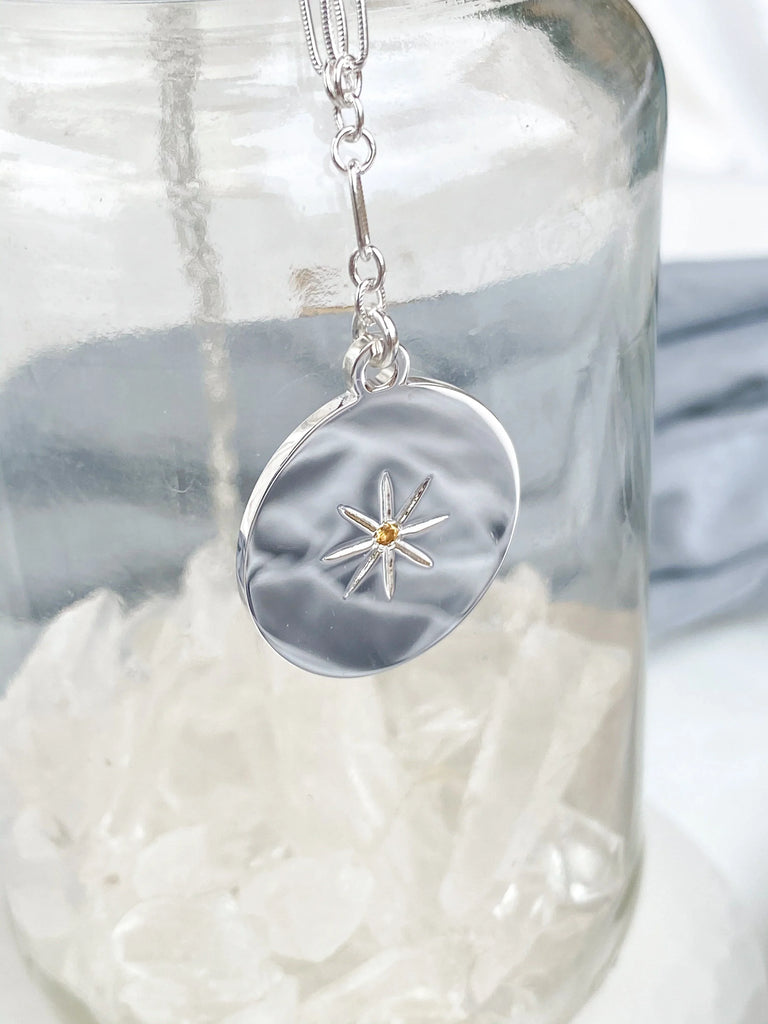 STARBURST Necklace | November | Citrine - Unearthed Crystals