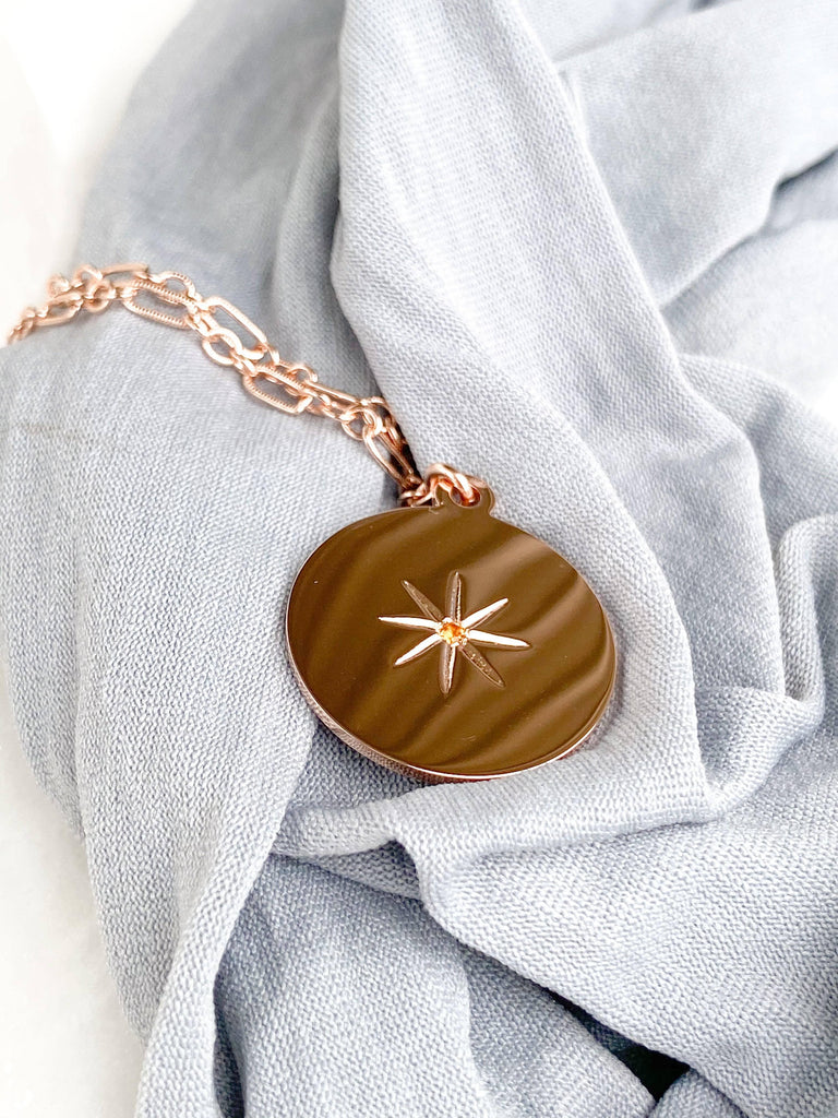 STARBURST Necklace | November | Citrine - Unearthed Crystals