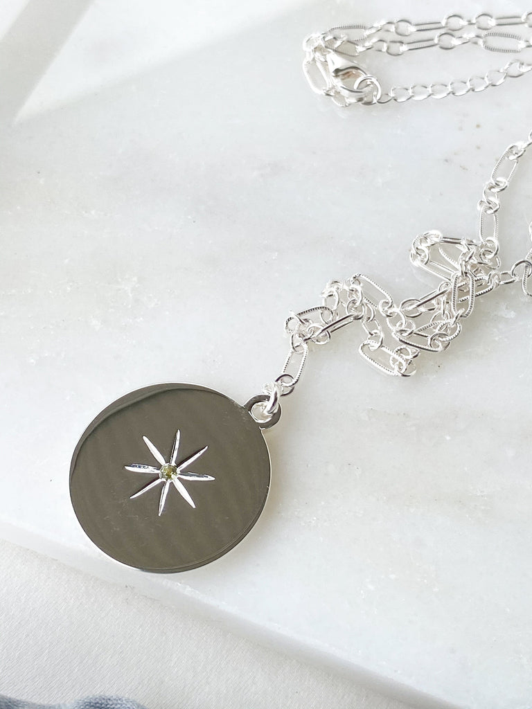 STARBURST Necklace | August | Peridot - Unearthed Crystals