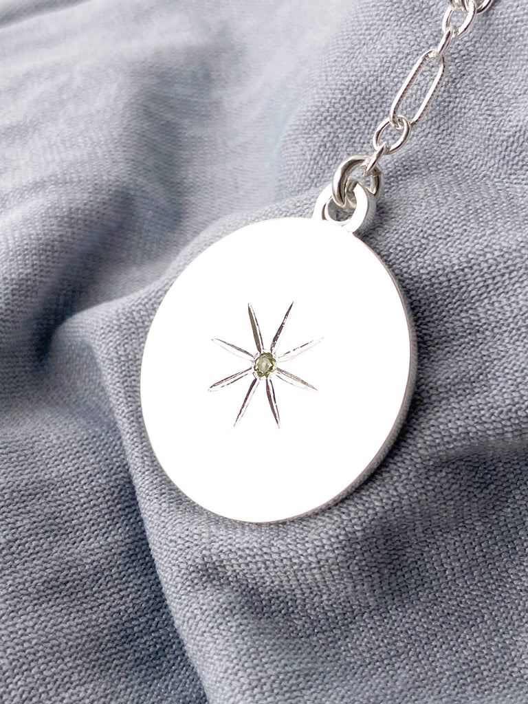 STARBURST Necklace | August | Peridot - Unearthed Crystals