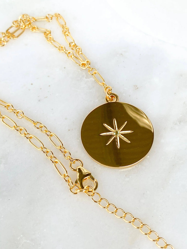 STARBURST Necklace | August | Peridot - Unearthed Crystals