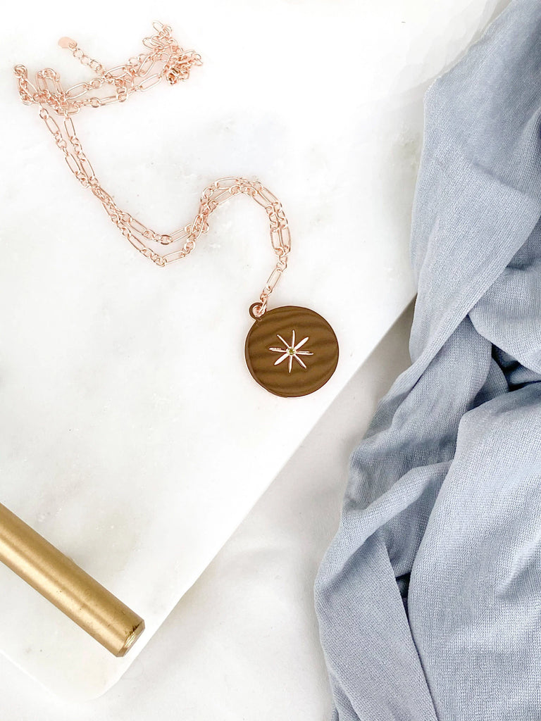 STARBURST Necklace | August | Peridot - Unearthed Crystals