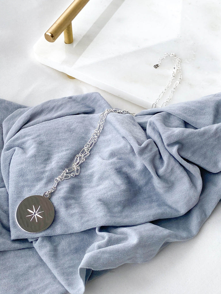 STARBURST Necklace | March | Aquamarine - Unearthed Crystals