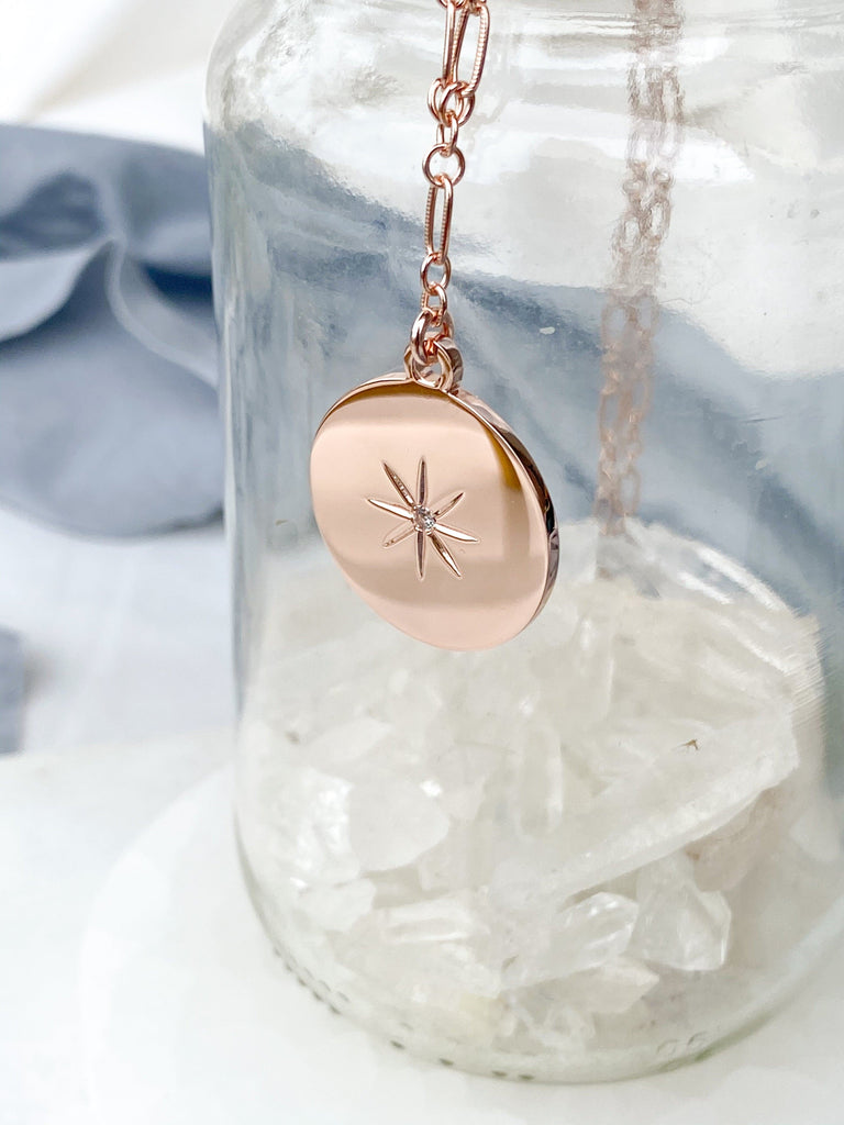 STARBURST Necklace | March | Aquamarine - Unearthed Crystals