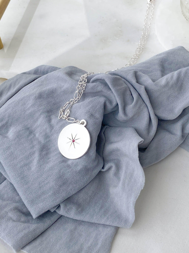 STARBURST Necklace | July | Ruby - Unearthed Crystals