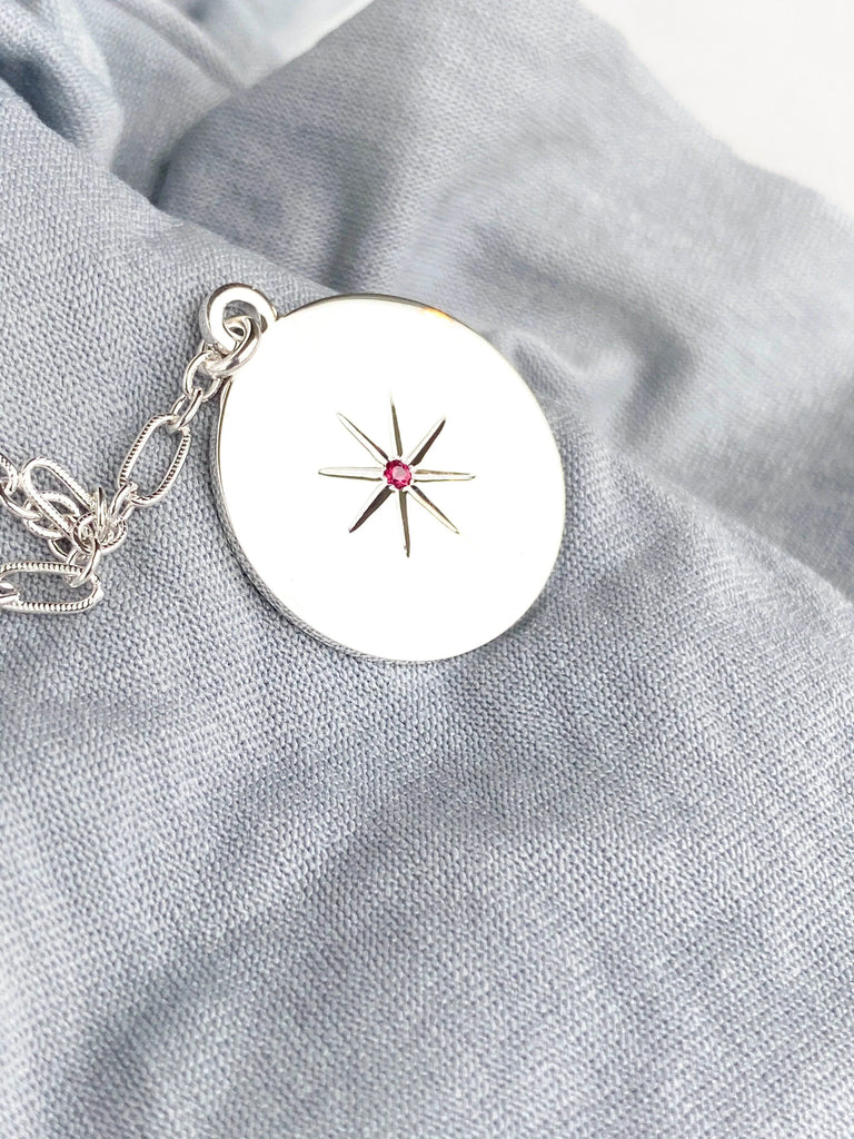 STARBURST Necklace | July | Ruby - Unearthed Crystals