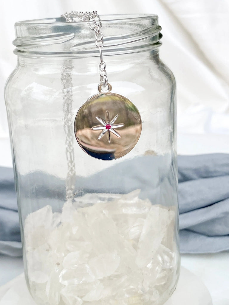 STARBURST Necklace | July | Ruby - Unearthed Crystals