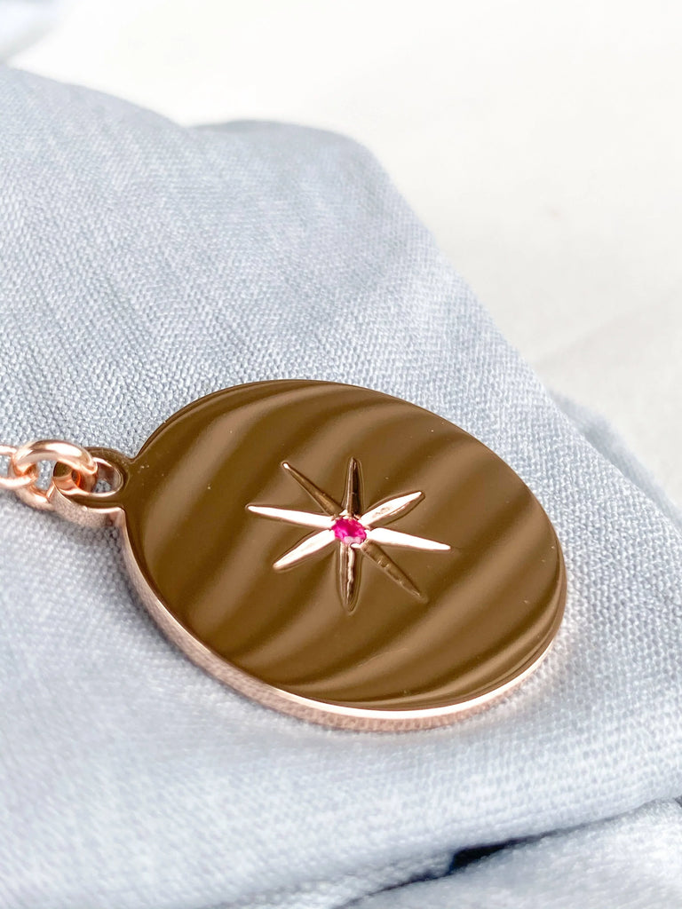 STARBURST Necklace | July | Ruby - Unearthed Crystals