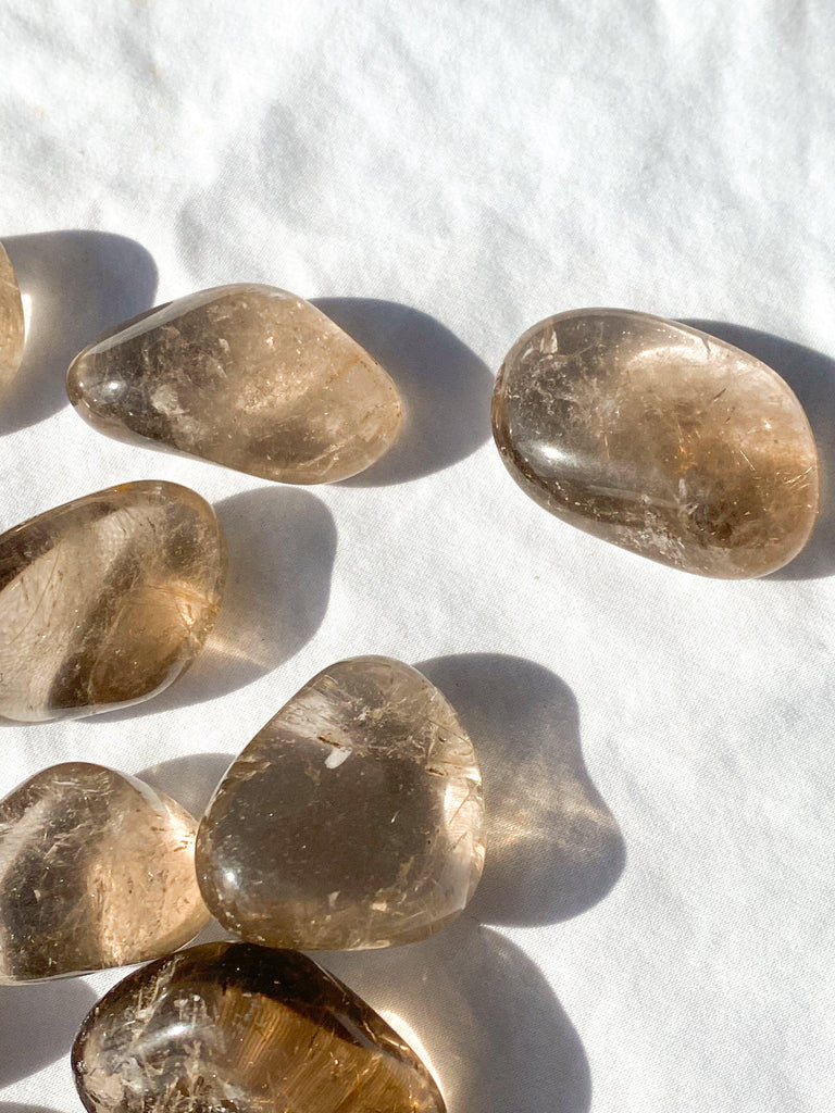 Smokey Quartz + Inclusions Tumbles | Medium - Unearthed Crystals