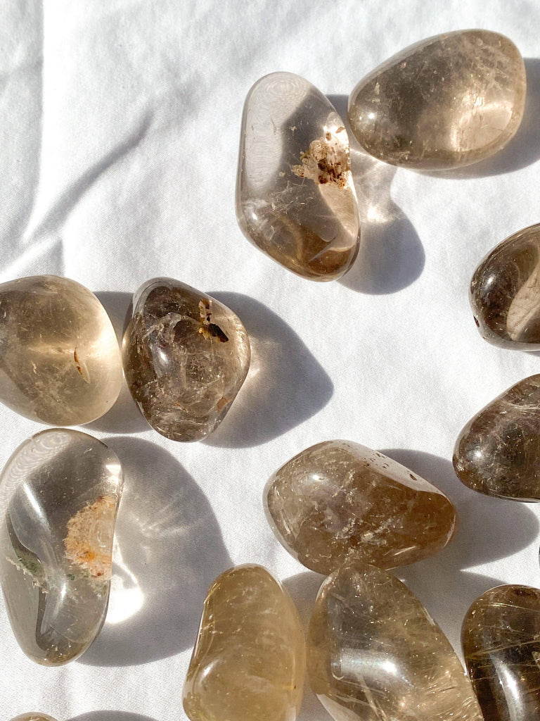 Smokey Quartz + Inclusions Tumbles | Medium - Unearthed Crystals