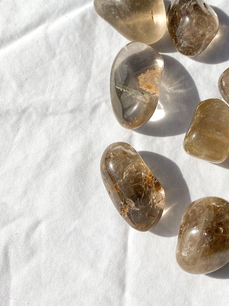 Smokey Quartz + Inclusions Tumbles | Medium - Unearthed Crystals