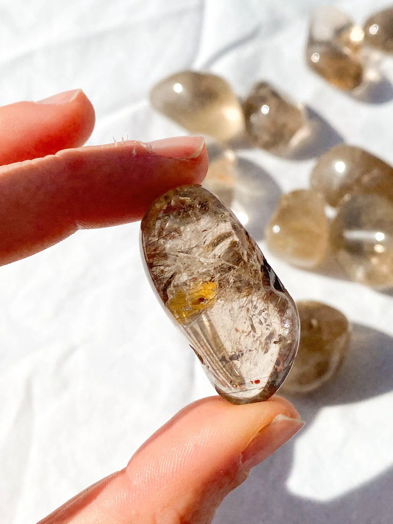 Smokey Quartz + Inclusions Tumbles | Medium - Unearthed Crystals