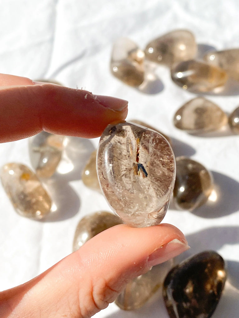 Smokey Quartz + Inclusions Tumbles | Medium - Unearthed Crystals
