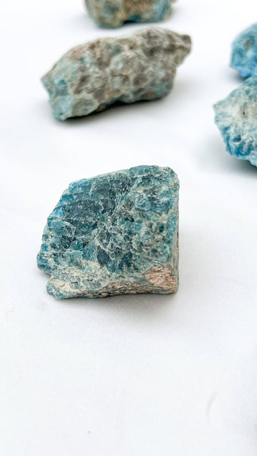 Blue Apatite Rough | Medium - Unearthed Crystals