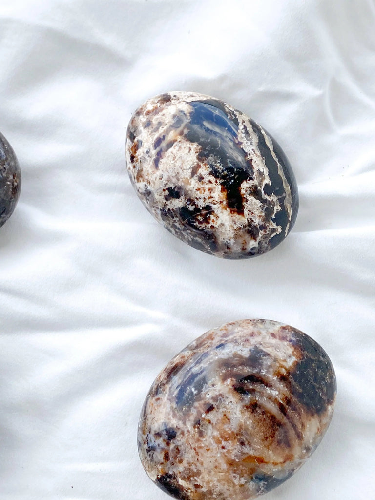 Black Opal Palm Stone | Medium - Unearthed Crystals