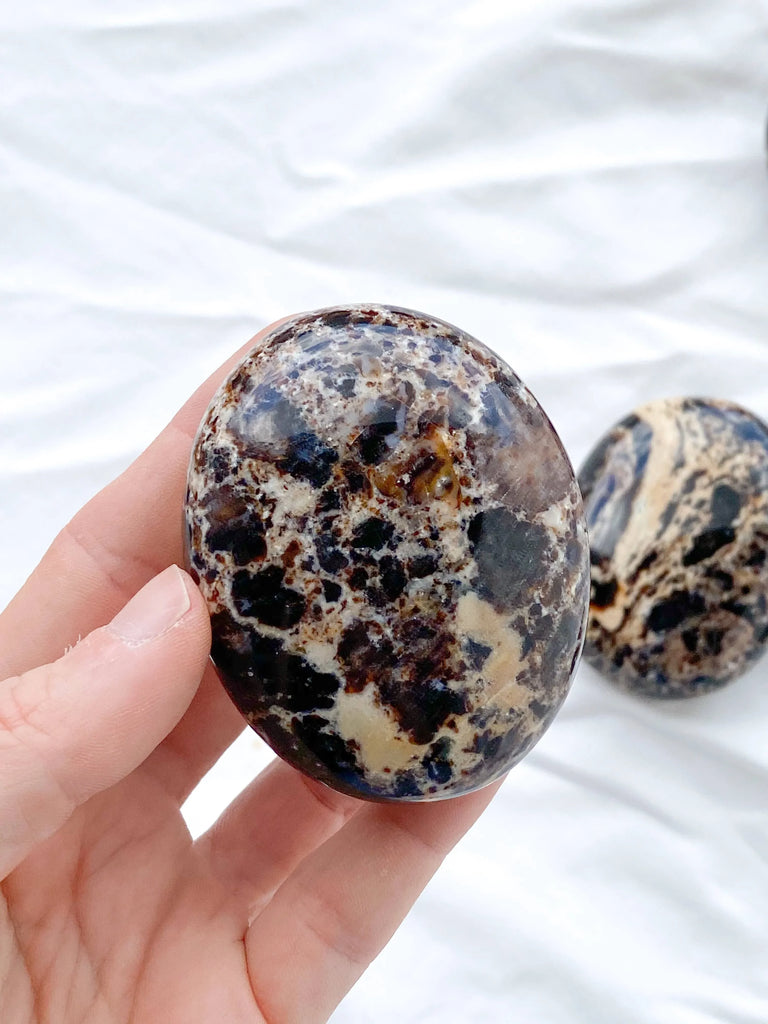 Black Opal Palm Stone | Large - Unearthed Crystals