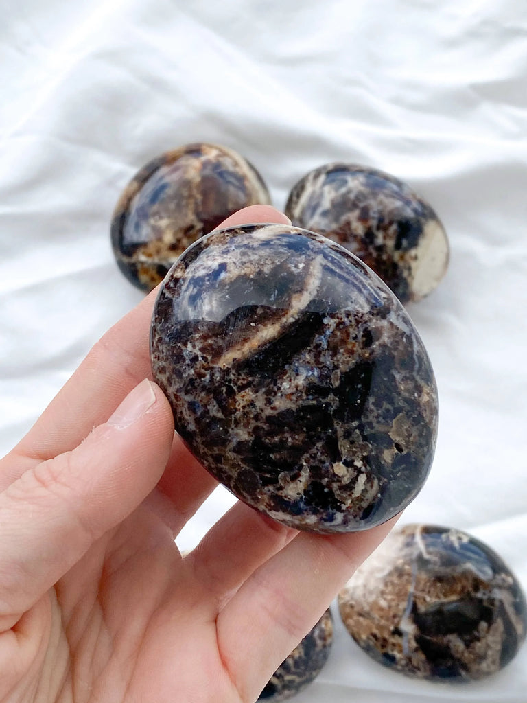 Black Opal Palm Stone | Large - Unearthed Crystals