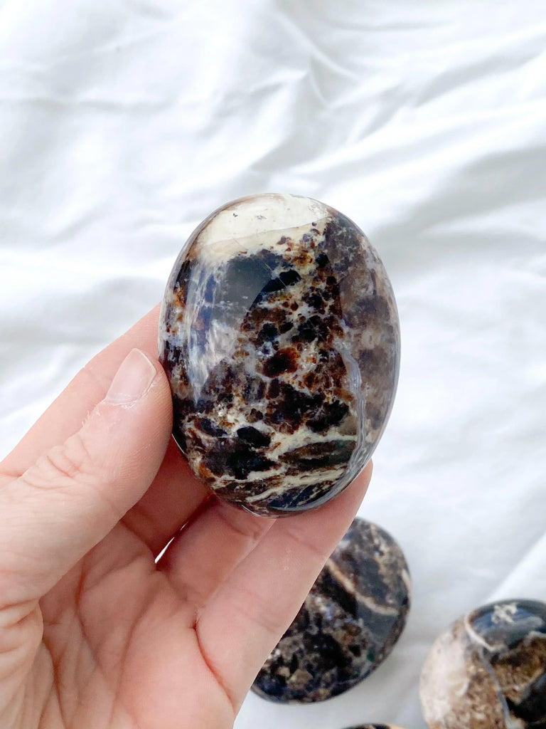 Black Opal Palm Stone | Large - Unearthed Crystals