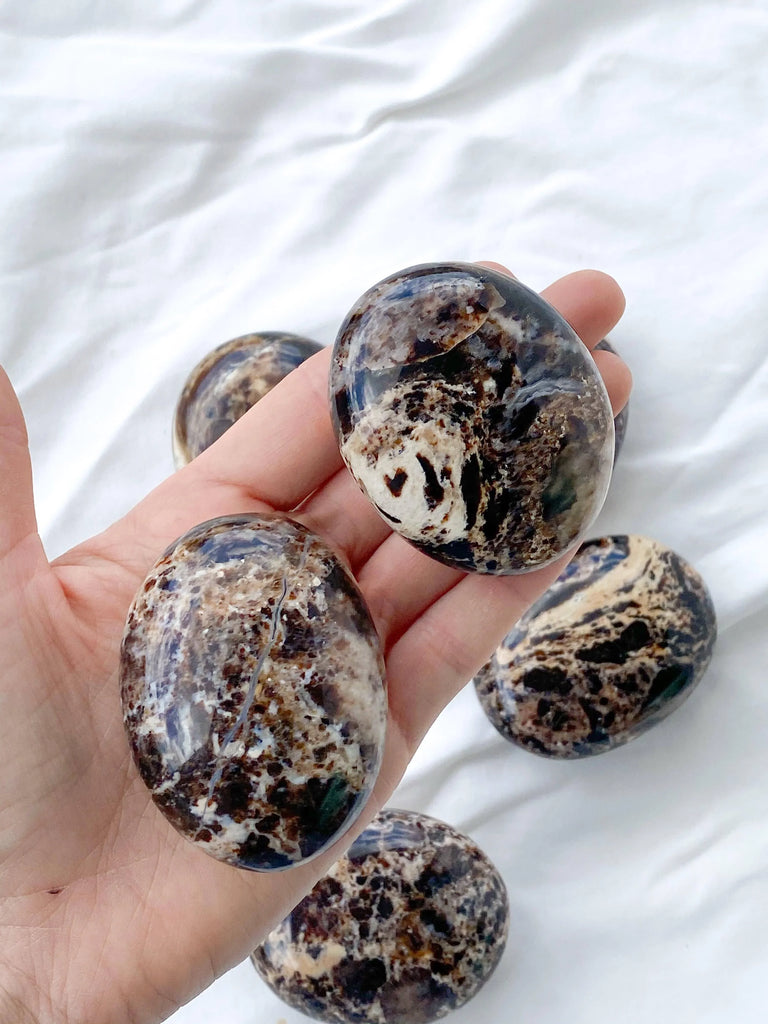Black Opal Palm Stone | Large - Unearthed Crystals