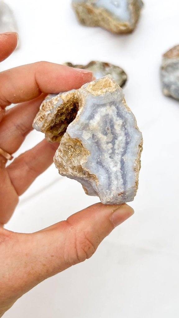 Blue Chalcedony Rough | Medium - Unearthed Crystals