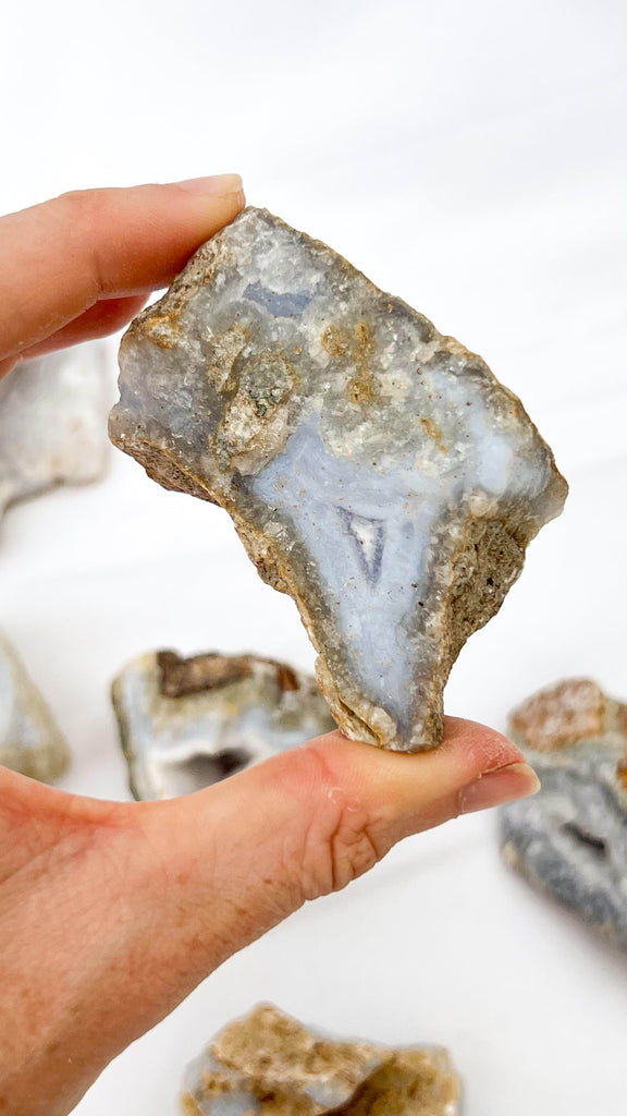Blue Chalcedony Rough | Medium - Unearthed Crystals