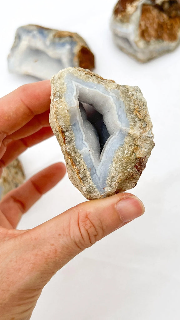 Blue Chalcedony Rough | Large - Unearthed Crystals