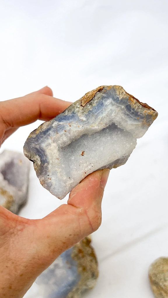 Blue Chalcedony Rough | Large - Unearthed Crystals