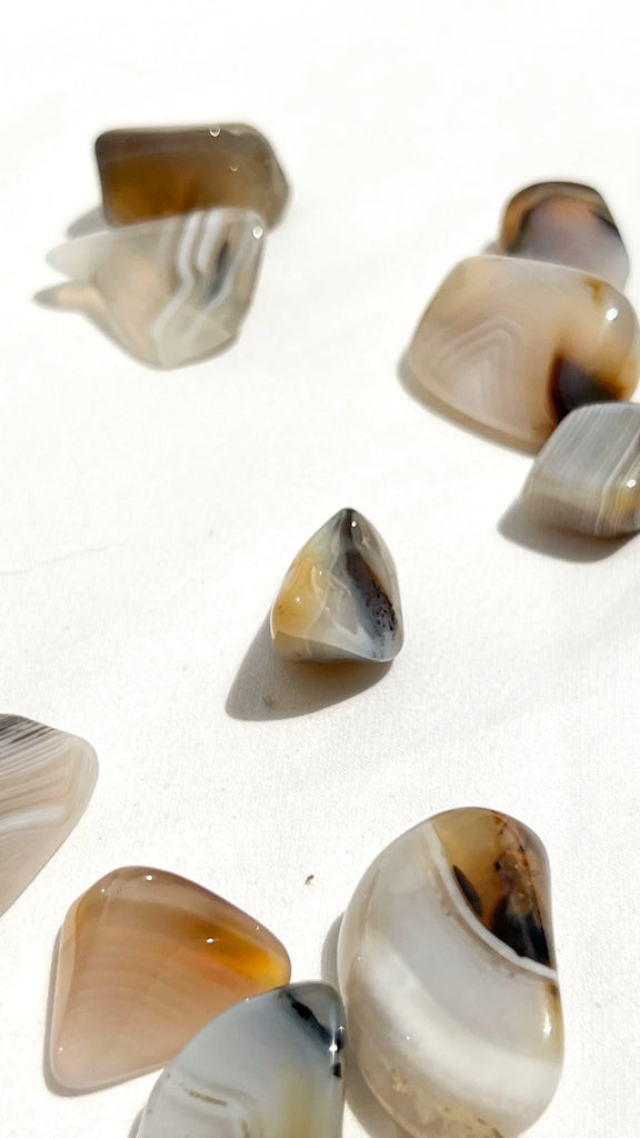 Banded Agate Tumbles | Small - Unearthed Crystals