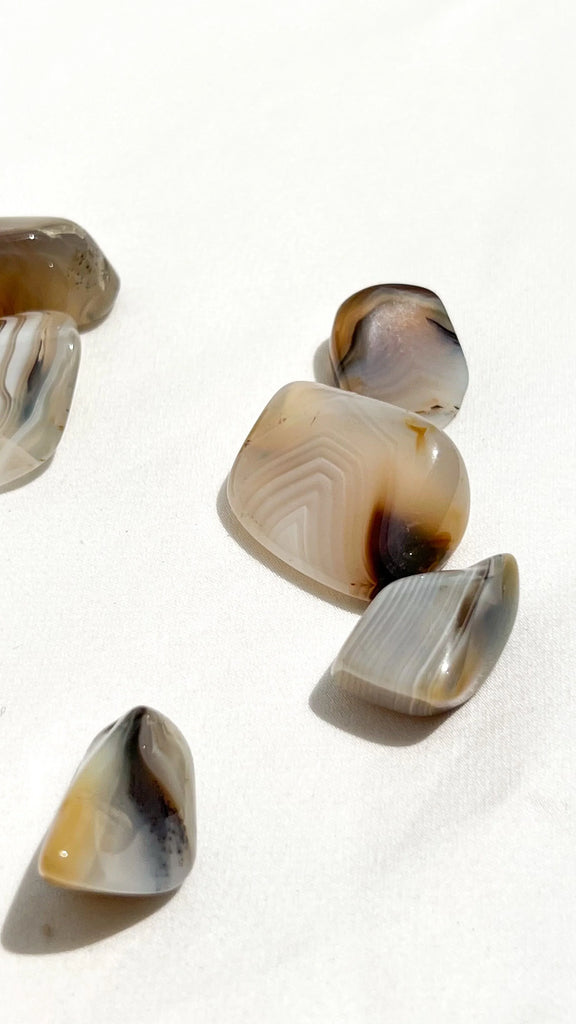 Banded Agate Tumbles | Small - Unearthed Crystals