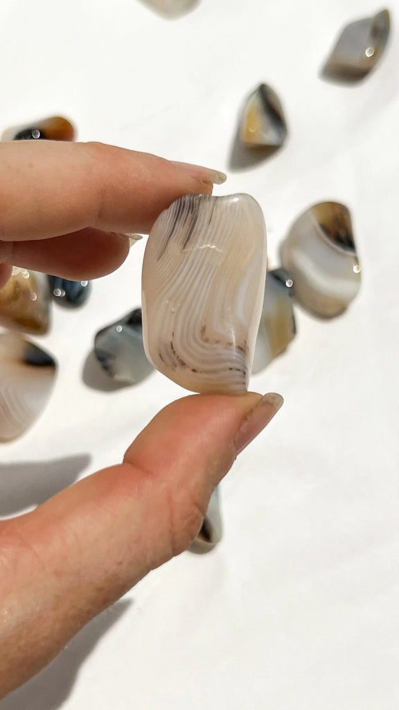 Banded Agate Tumbles | Small - Unearthed Crystals