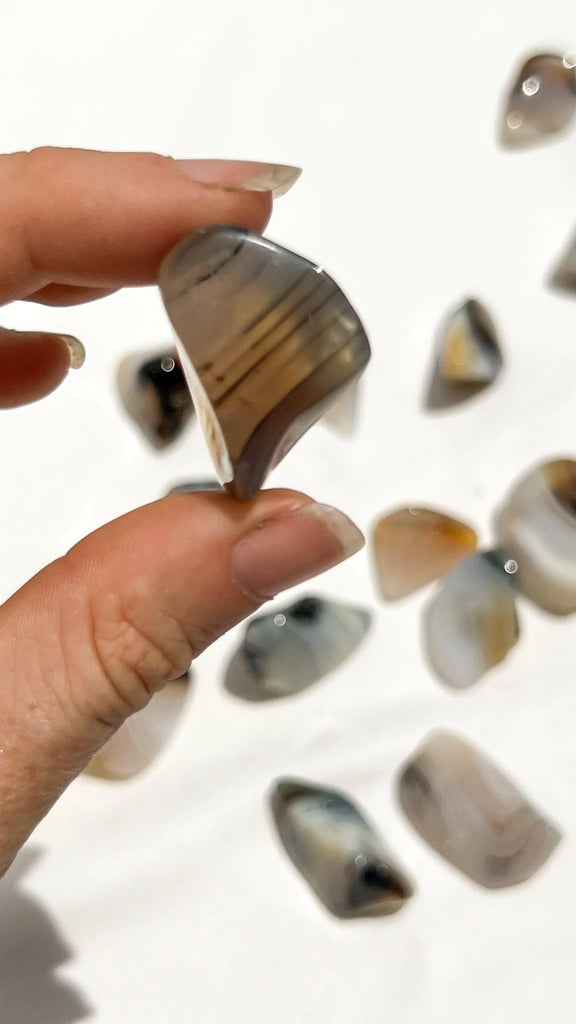 Banded Agate Tumbles | Small - Unearthed Crystals