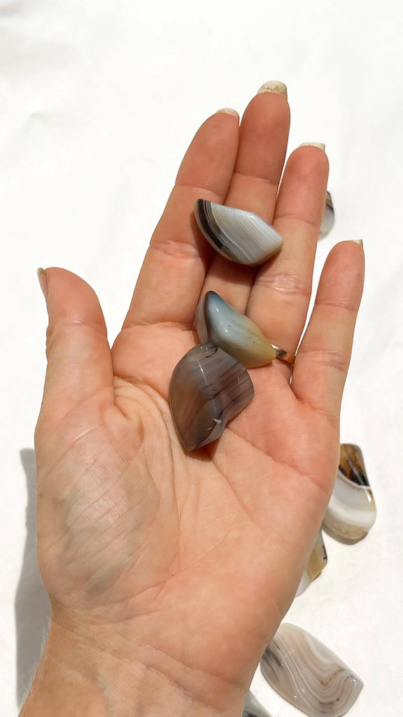 Banded Agate Tumbles | Small - Unearthed Crystals