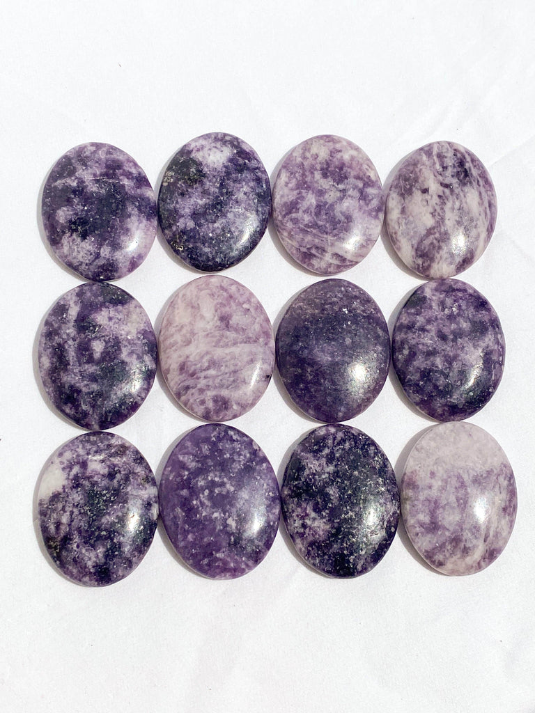Lepidolite Worry Stone - Unearthed Crystals