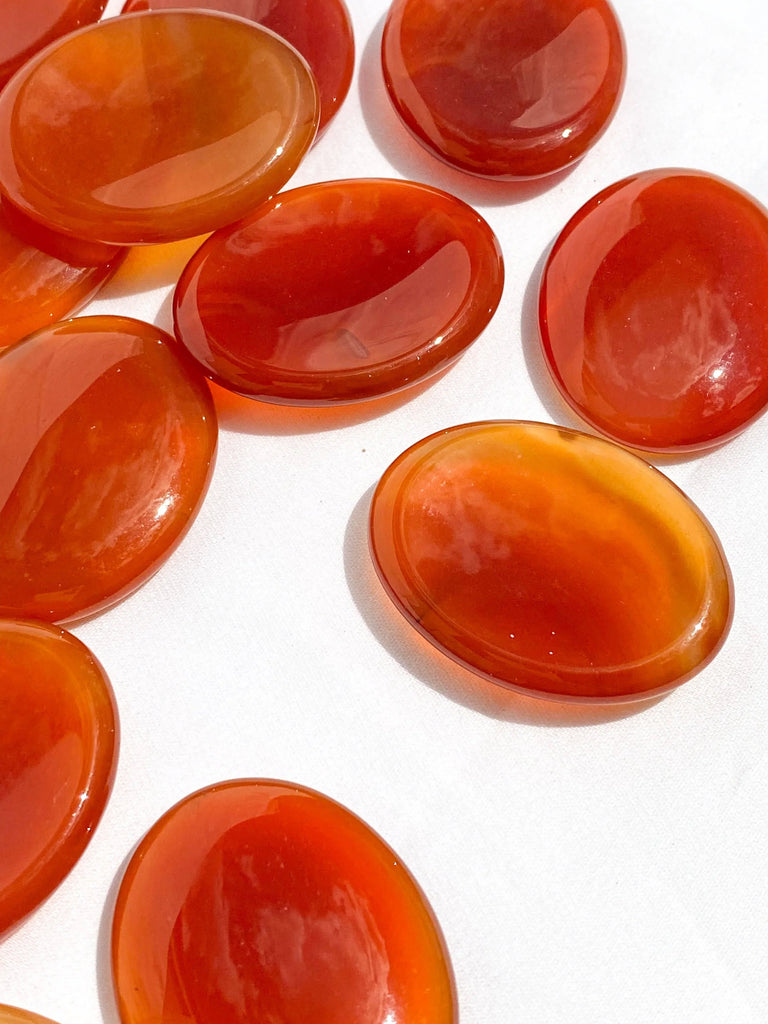 Carnelian Worry Stone - Unearthed Crystals
