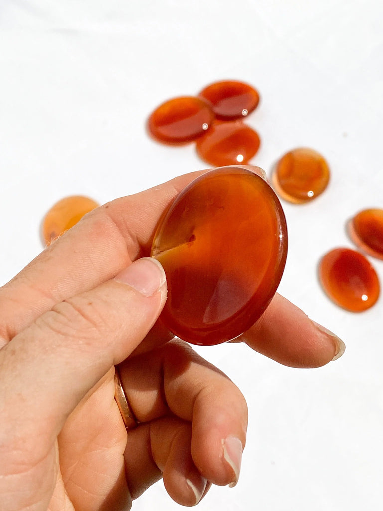 Carnelian Worry Stone - Unearthed Crystals