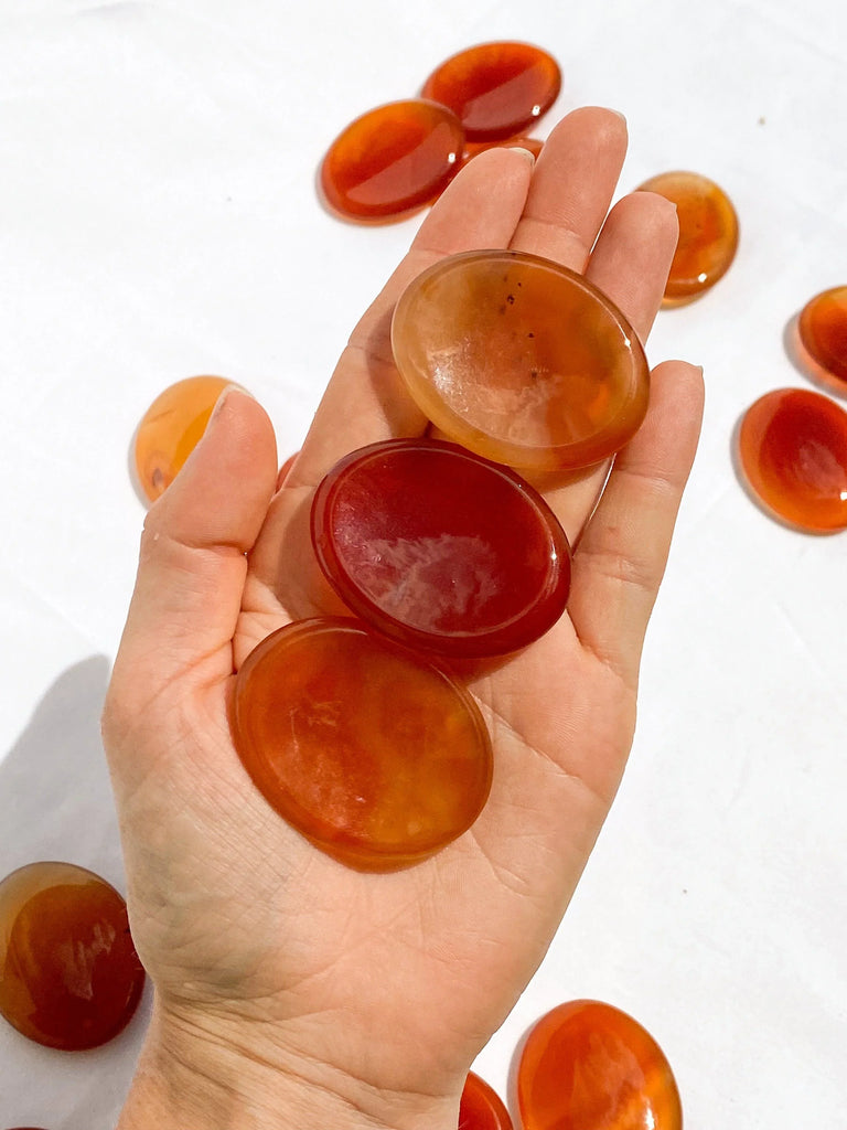 Carnelian Worry Stone - Unearthed Crystals