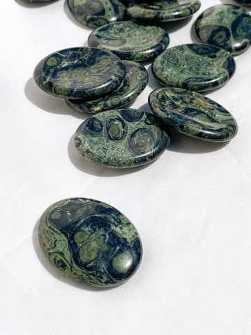Kambaba Jasper Worry Stone - Unearthed Crystals