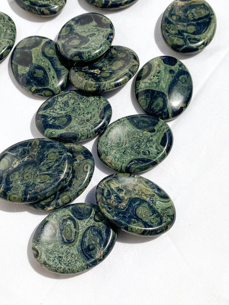 Kambaba Jasper Worry Stone - Unearthed Crystals